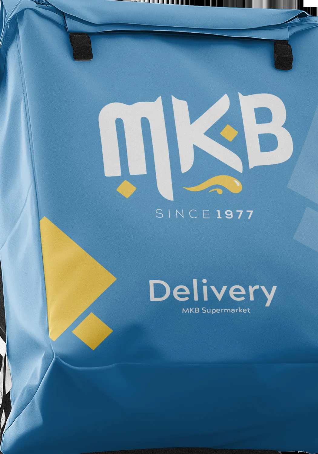 An MKB delivery backpack ready to leave the Badulla shop
