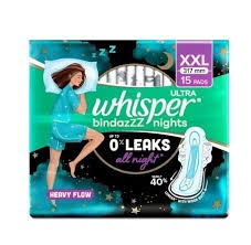 Whisper Ultra Bindazz Nights XXL 15 Pcs