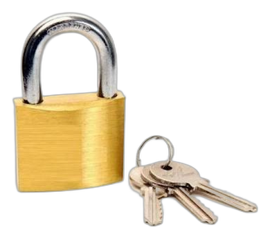 Guardian Iron Plated Brass Padlock 30/32