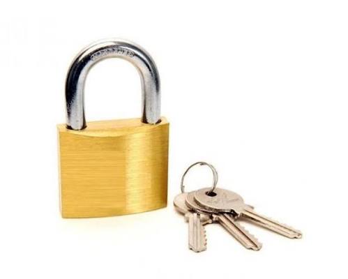 Guardian Iron Plated Brass Padlock 50