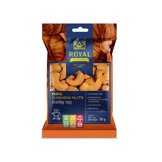 Royal Bbq Cashew Nuts 50g