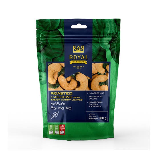 Royal Roasted Cashew With Tangy Curry Leaves 100g